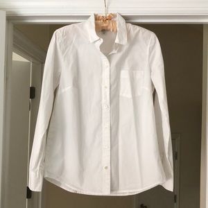 J. Crew White Button Down